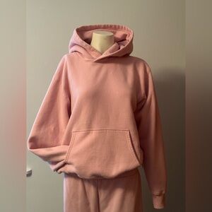 Aritzia TNA Soft Pink Sweatfleece Hoodie